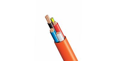 6mm Orange Circular Cable 4 Core+ Erde 0,6-1kv